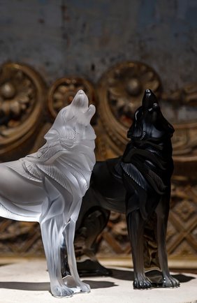 Скульптура волк LALIQUE прозрачного цвета, арт. 10707900 | Фото 2 (Ограничения доставки: fragile-2)