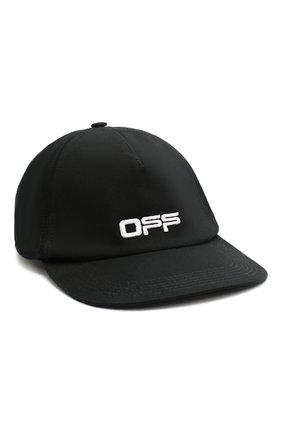 Женская хлопковая бейсболка OFF-WHITE черного цвета по цене 14200 руб., арт. 0WLB008R206240871001 | Фото 1 Женская хлопковая бейсболка OFF-WHITE черного цвета, арт. 0WLB008R206240871001 | Фото 1