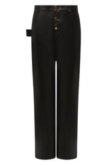 Женские кожаные брюки BOTTEGA VENETA черного цвета, арт. 618528/VKV90 | Фото 1 (Силуэт Ж (брюки и джинсы): Широкие; Длина (брюки, джинсы): Стандартные; Женское Кросс-КТ: Брюки-одежда, Кожаные брюки; Региональные ограничения белый список (Axapta Mercury): RU; Материал внешний: Натуральная кожа; Статус проверки: Проверена категория)