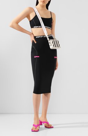 Женская юбка OFF-WHITE черного цвета по цене 32900 руб., арт. 0WCC065R20H810871028 | Фото 2 Женская юбка OFF-WHITE черного цвета, арт. 0WCC065R20H810871028 | Фото 2