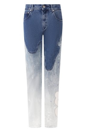 Женские джинсы OFF-WHITE голубого цвета по цене 46750 руб., арт. 0WYA012R207730987171 | Фото 1 Женские джинсы OFF-WHITE голубого цвета, арт. 0WYA012R207730987171 | Фото 1