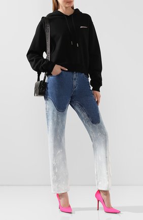Женские джинсы OFF-WHITE голубого цвета по цене 46750 руб., арт. 0WYA012R207730987171 | Фото 2 Женские джинсы OFF-WHITE голубого цвета, арт. 0WYA012R207730987171 | Фото 2