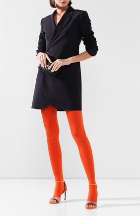 Женские леггинсы BALMAIN оранжевого цвета, арт. TF05355/X372 | Фото 2 (Длина (брюки, джинсы): Удлиненные; Материал внешний: Синтетический материал; Женское Кросс-КТ: Леггинсы-одежда; Статус проверки: Проверена категория)