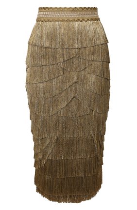 Женская шелковая юбка DOLCE & GABBANA бронзового цвета по цене 225500 руб., арт. F4BUUZ/GDU61 | Фото 1 Женская шелковая юбка DOLCE & GABBANA бронзового цвета, арт. F4BUUZ/GDU61 | Фото 1