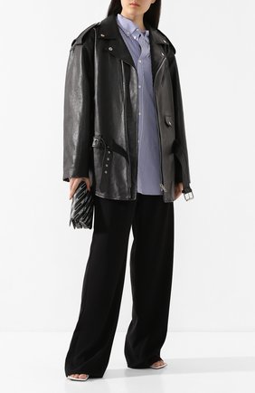 Женская кожаная куртка BALENCIAGA черного цвета по цене 283500 руб., арт. 620767/TIS01 | Фото 2 Женская кожаная куртка BALENCIAGA черного цвета, арт. 620767/TIS01 | Фото 2