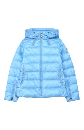 Детского пуховая куртка MONCLER голубого цвета по цене 29950 руб., арт. F1-954-1A131-10-53048/8-10A | Фото 1 Детского пуховая куртка MONCLER голубого цвета, арт. F1-954-1A131-10-53048/8-10A | Фото 1