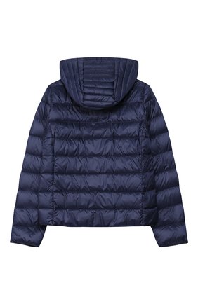 Детского пуховая куртка MONCLER темно-синего цвета по цене 33600 руб., арт. F1-954-1A131-10-53048/12-14A | Фото 2 Детского пуховая куртка MONCLER темно-синего цвета, арт. F1-954-1A131-10-53048/12-14A | Фото 2