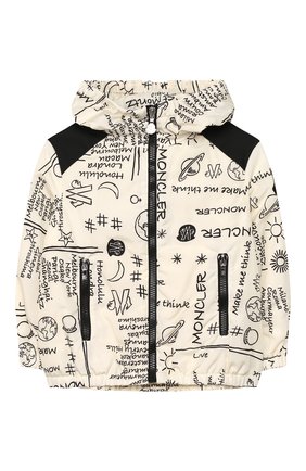 Детская ветровка MONCLER белого цвета по цене 24400 руб., арт. F1-954-1A721-10-539T7/4-6A | Фото 1 Детская ветровка MONCLER белого цвета, арт. F1-954-1A721-10-539T7/4-6A | Фото 1