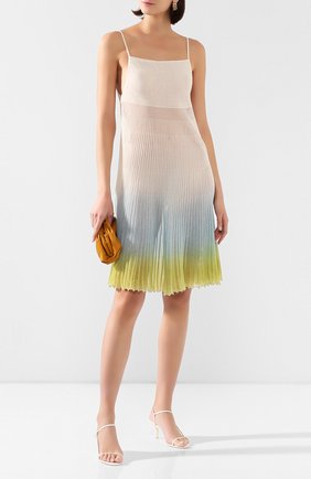Женское хлопковое платье JACQUEMUS голубого цвета по цене 67300 руб., арт. 201KN07/5433A | Фото 2 Женское хлопковое платье JACQUEMUS голубого цвета, арт. 201KN07/5433A | Фото 2