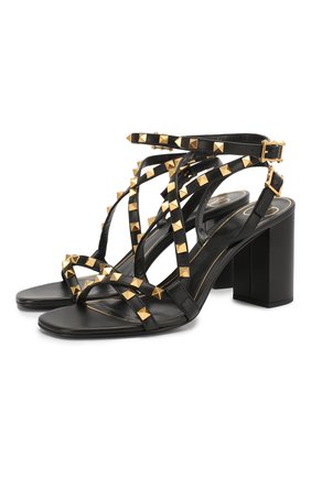 Кожаные босоножки Valentino Garavani Rockstud Flair | Фото №1 Кожаные босоножки Valentino Garavani Rockstud Flair | Фото №1