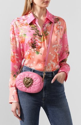 Женская сумка devotion DOLCE & GABBANA розового цвета по цене 79600 руб., арт. BB6704/AV967 | Фото 2 Женская сумка devotion DOLCE & GABBANA розового цвета, арт. BB6704/AV967 | Фото 2