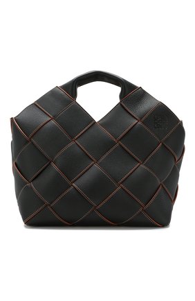 Женская сумка woven LOEWE черного цвета по цене 225500 руб., арт. 321.12.L62 | Фото 1 Женская сумка woven LOEWE черного цвета, арт. 321.12.L62 | Фото 1