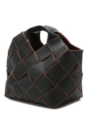 Женская сумка woven LOEWE черного цвета по цене 225500 руб., арт. 321.12.L62 | Фото 3 Женская сумка woven LOEWE черного цвета, арт. 321.12.L62 | Фото 3