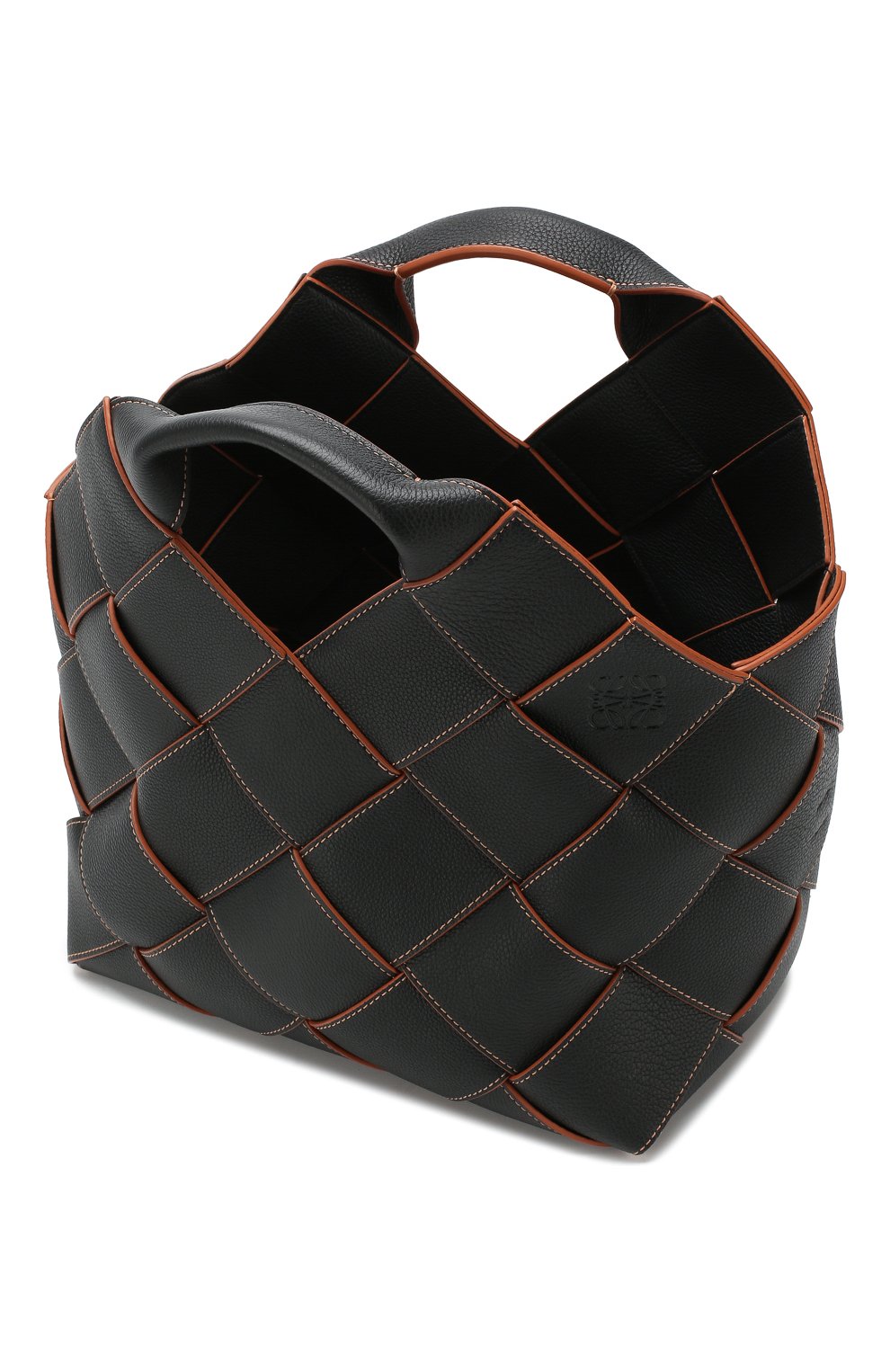Женская сумка woven LOEWE черного цвета по цене 225500 руб., арт. 321.12.L62 | Фото 4 Женская сумка woven LOEWE черного цвета, арт. 321.12.L62 | Фото 4
