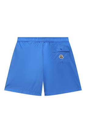 Детские плавки-шорты MONCLER голубого цвета по цене 10300 руб., арт. F1-954-2C702-20-53326/8-10A | Фото 2 Детские плавки-шорты MONCLER голубого цвета, арт. F1-954-2C702-20-53326/8-10A | Фото 2