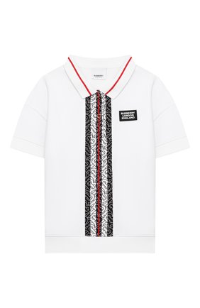 Детское хлопковое поло BURBERRY белого цвета по цене 18900 руб., арт. 8026012 | Фото 1 Детское хлопковое поло BURBERRY белого цвета, арт. 8026012 | Фото 1 (Материал внешний: Хлопок; Рукава: Короткие; Ростовка одежда: 10 - 11 лет | 140 - 146см, 13 - 15 лет | 158 см, 16 лет | 164 см, 3 года | 98 см, 4 года | 104 см, 6 лет | 116 см, 8 лет | 128 см)