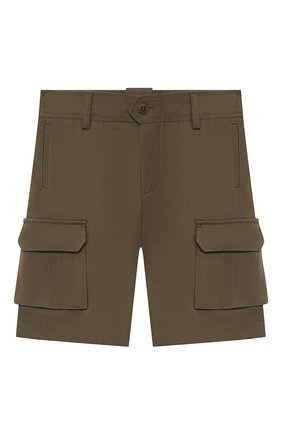 Детские хлопковые шорты LORO PIANA хаки цвета по цене 23700 руб., арт. FAI4829 | Фото 1 Детские хлопковые шорты LORO PIANA хаки цвета, арт. FAI4829 | Фото 1