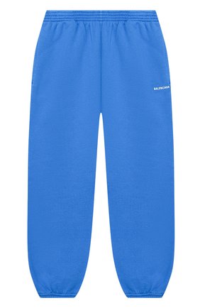Детские хлопковые джоггеры BALENCIAGA голубого цвета по цене 18350 руб., арт. 621788/TFV19 | Фото 1 Детские хлопковые джоггеры BALENCIAGA голубого цвета, арт. 621788/TFV19 | Фото 1