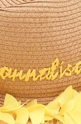 Детская шляпа MONNALISA желтого цвета по цене 7685 руб., арт. 995041 | Фото 3 Детская шляпа MONNALISA желтого цвета, арт. 995041 | Фото 3