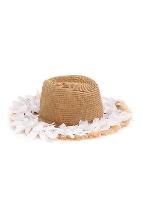 Детская шляпа MONNALISA белого цвета, арт. 995041 | Фото 2