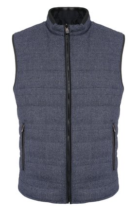 Мужской двусторонний жилет CORNELIANI темно-синего цвета по цене 78150 руб., арт. 85C525-0113220/00 | Фото 1 Мужской двусторонний жилет CORNELIANI темно-синего цвета, арт. 85C525-0113220/00 | Фото 1