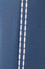 Женские шерстяные брюки FENDI синего цвета, арт. FR6240 A8D5 | Фото 5 (Силуэт Ж (брюки и джинсы): Широкие; Материал внешний: Шерсть; Длина (брюки, джинсы): Стандартные; Женское Кросс-КТ: Брюки-одежда)