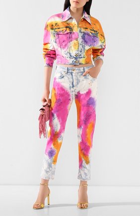 Женские джинсы VERSACE разноцветного цвета по цене 57200 руб., арт. A85386/A228455 | Фото 2 Женские джинсы VERSACE разноцветного цвета, арт. A85386/A228455 | Фото 2