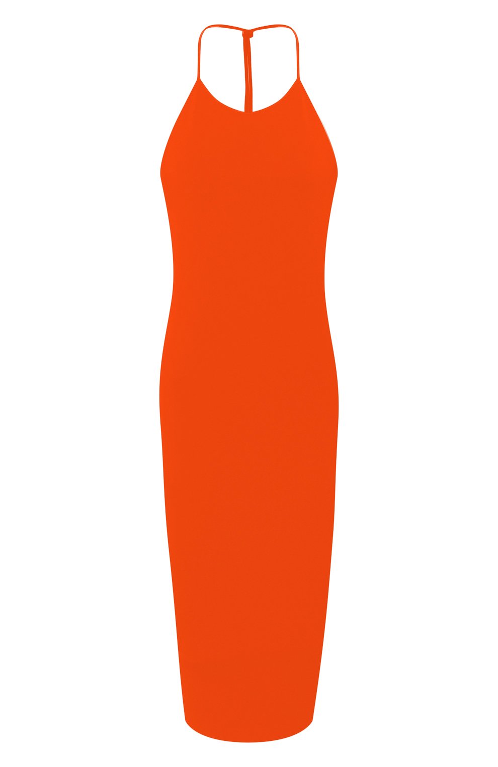 Женское платье из вискозы BOTTEGA VENETA оранжевого цвета, арт. 616993/VKI60 | Фото 1 (Случай: Коктейльный; Региональные ограничения белый список (Axapta Mercury): RU; Длина Ж (юбки, платья, шорты): Миди, До колена; Материал внешний: Вискоза; Рукава: Без рукавов; Женское Кросс-КТ: Платье-одежда)
