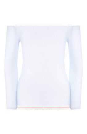 Женская топ JACQUEMUS голубого цвета по цене 22050 руб., арт. 201KN15/49320 | Фото 1 Женская топ JACQUEMUS голубого цвета, арт. 201KN15/49320 | Фото 1