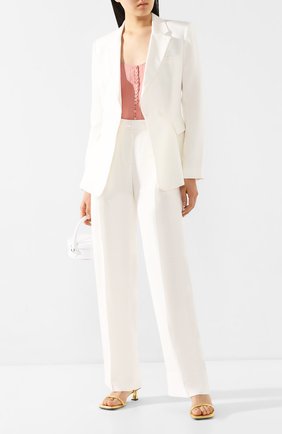 Женские брюки из вискозы JACQUEMUS белого цвета по цене 38300 руб., арт. 201PA06/02110 | Фото 2 Женские брюки из вискозы JACQUEMUS белого цвета, арт. 201PA06/02110 | Фото 2