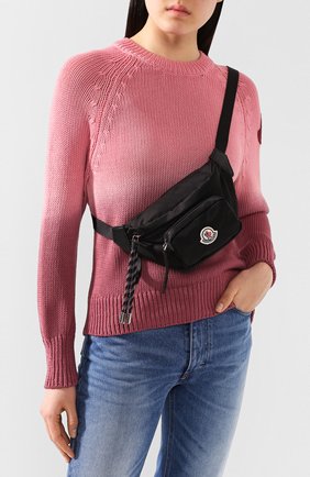 Женская поясная сумка felicie MONCLER черного цвета по цене 33100 руб., арт. F1-09B-5M700-00-02SA9 | Фото 2 Женская поясная сумка felicie MONCLER черного цвета, арт. F1-09B-5M700-00-02SA9 | Фото 2