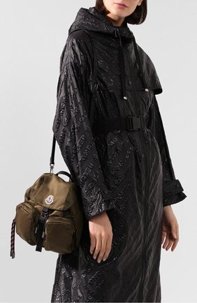 Женский рюкзак dauphine small MONCLER хаки цвета по цене 56600 руб., арт. F1-09B-5A701-00-02SA9 | Фото 2 Женский рюкзак dauphine small MONCLER хаки цвета, арт. F1-09B-5A701-00-02SA9 | Фото 2