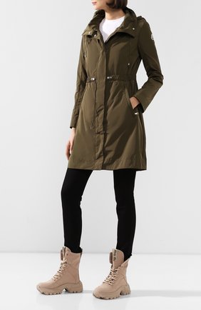 Женская парка MONCLER хаки цвета по цене 59900 руб., арт. F1-093-1C709-00-C0276 | Фото 2 Женская парка MONCLER хаки цвета, арт. F1-093-1C709-00-C0276 | Фото 2