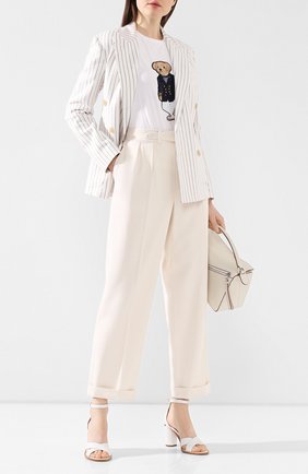 Женские шерстяные брюки RALPH LAUREN кремвого цвета по цене 132000 руб., арт. 290797950 | Фото 2 Женские шерстяные брюки RALPH LAUREN кремвого цвета, арт. 290797950 | Фото 2