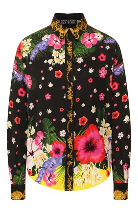 Женская рубашка из вискозы VERSACE JEANS COUTURE разноцветного цвета по цене 39950 руб., арт. B0HVA609-VDP208/S0671 | Фото 1 Женская рубашка из вискозы VERSACE JEANS COUTURE разноцветного цвета, арт. B0HVA609-VDP208/S0671 | Фото 1