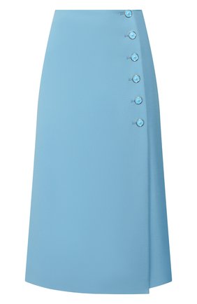 Женская шерстяная юбка MARC JACOBS RUNWAY голубого цвета по цене 79950 руб., арт. W1000011 | Фото 1 Женская шерстяная юбка MARC JACOBS RUNWAY голубого цвета, арт. W1000011 | Фото 1