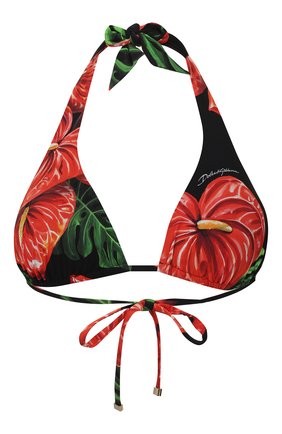 Женский треугольный бра DOLCE & GABBANA красного цвета по цене 23350 руб., арт. 01A01J/FSGTP | Фото 1 Женский треугольный бра DOLCE & GABBANA красного цвета, арт. 01A01J/FSGTP | Фото 1
