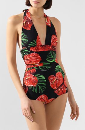 Женский слитный купальник DOLCE & GABBANA красного цвета по цене 43650 руб., арт. 09A06J/FSGTP | Фото 2 Женский слитный купальник DOLCE & GABBANA красного цвета, арт. 09A06J/FSGTP | Фото 2