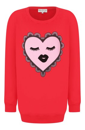 Женская хлопковый свитшот WILDFOX красного цвета по цене 13100 руб., арт. WC07484L3 | Фото 1 Женская хлопковый свитшот WILDFOX красного цвета, арт. WC07484L3 | Фото 1