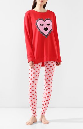 Женская хлопковый свитшот WILDFOX красного цвета по цене 13100 руб., арт. WC07484L3 | Фото 2 Женская хлопковый свитшот WILDFOX красного цвета, арт. WC07484L3 | Фото 2