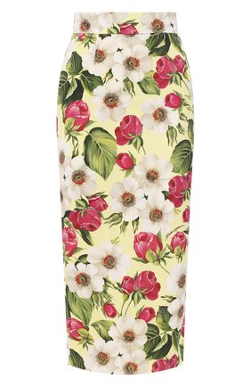 Женская шелковая юбка DOLCE & GABBANA желтого цвета по цене 59950 руб., арт. F4BSYT/FSAZV | Фото 1 Женская шелковая юбка DOLCE & GABBANA желтого цвета, арт. F4BSYT/FSAZV | Фото 1