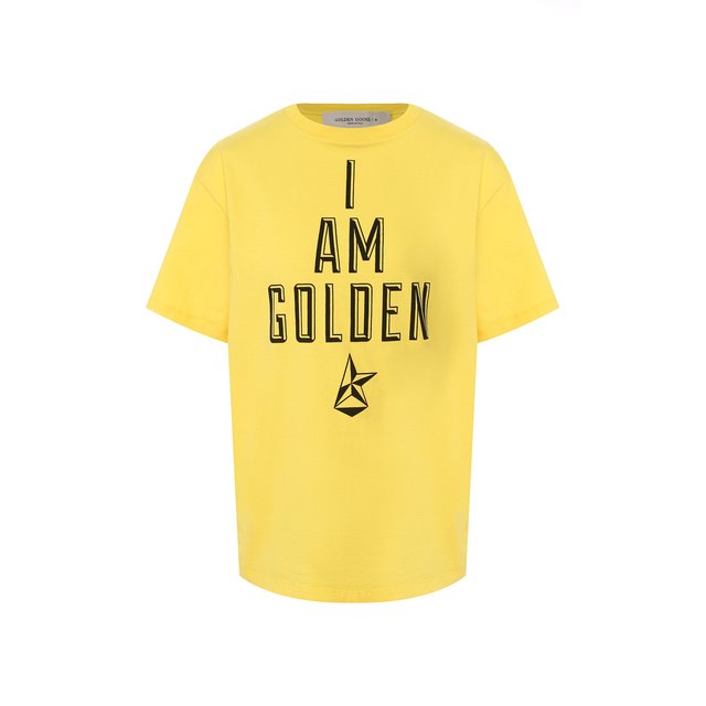 Хлопковая футболка GOLDEN GOOSE DELUXE BRAND 11001326