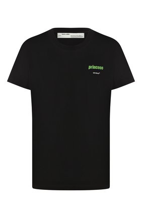 Женская хлопковая футболка OFF-WHITE черного цвета по цене 16950 руб., арт. 0WAA049R20B071011041 | Фото 1 Женская хлопковая футболка OFF-WHITE черного цвета, арт. 0WAA049R20B071011041 | Фото 1