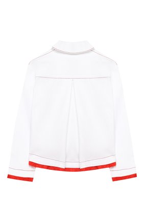 Детская джинсовая куртка STELLA JEAN KIDS белого цвета по цене 12500 руб., арт. 20E/J/JF/CT03/1141/4A-6A | Фото 2 Детская джинсовая куртка STELLA JEAN KIDS белого цвета, арт. 20E/J/JF/CT03/1141/4A-6A | Фото 2