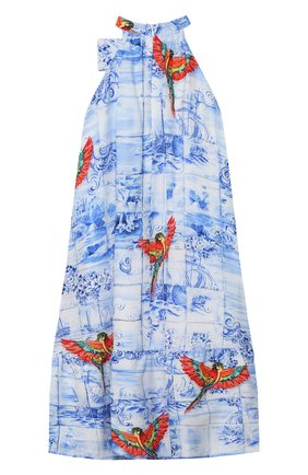Детское платье STELLA JEAN KIDS голубого цвета по цене 16150 руб., арт. 20E/J/JF/AB45/2712/4A-6A | Фото 2 Детское платье STELLA JEAN KIDS голубого цвета, арт. 20E/J/JF/AB45/2712/4A-6A | Фото 2