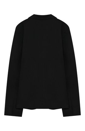 Детский хлопковый жакет UNLABEL черного цвета по цене 12700 руб., арт. IVY-2/56-IN06/8A-10A | Фото 2 Детский хлопковый жакет UNLABEL черного цвета, арт. IVY-2/56-IN06/8A-10A | Фото 2