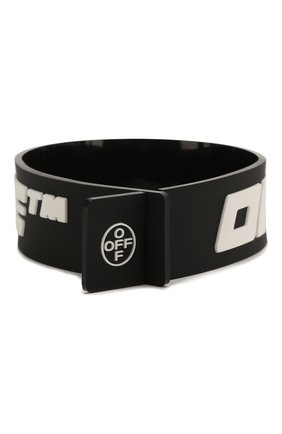 Мужской браслет OFF-WHITE черного цвета по цене 8995 руб., арт. 0M0A015S208510411001 | Фото 2 Мужской браслет OFF-WHITE черного цвета, арт. 0M0A015S208510411001 | Фото 2