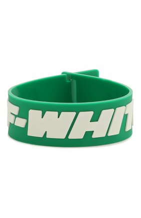 Мужской браслет OFF-WHITE зеленого цвета, арт. 0M0A015S208510414401 | Фото 1 (Материал: Резина)