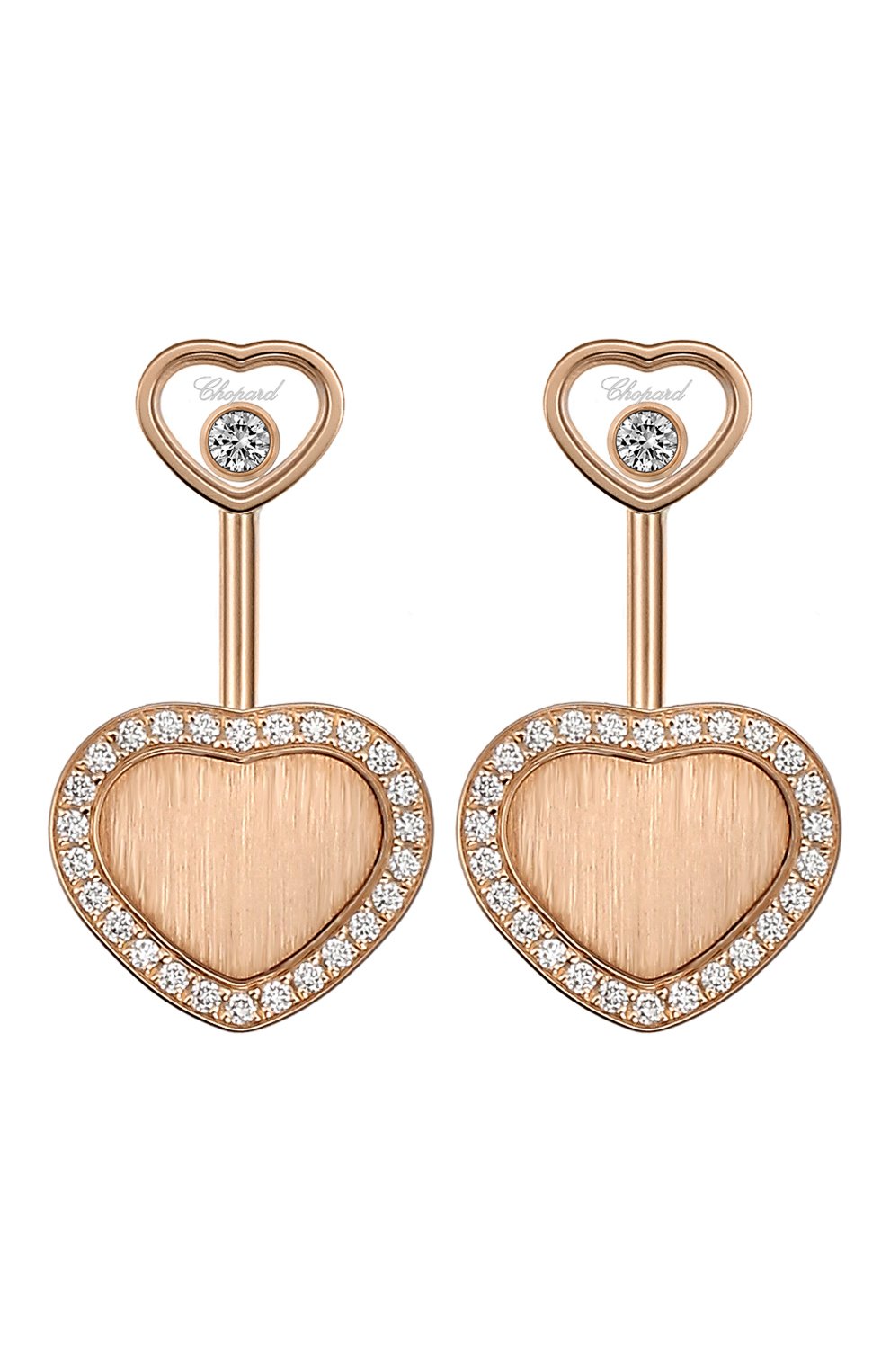 Женские серьги CHOPARD розового золота цвета, арт. 83A007-5921 | Фото 1