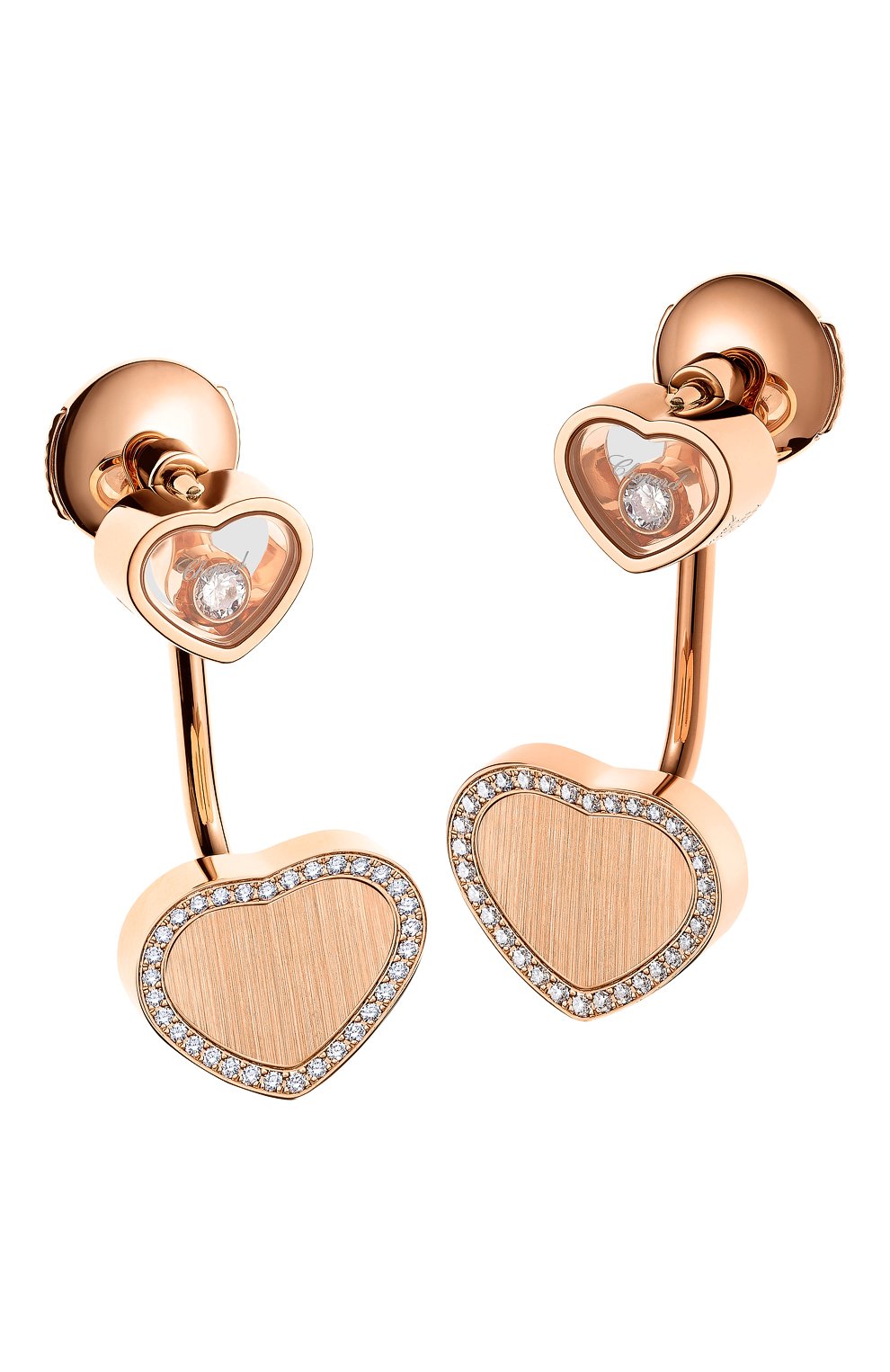 Женские серьги CHOPARD розового золота цвета по цене 477950 руб., арт. 83A007-5921 | Фото 2 Женские серьги CHOPARD розового золота цвета, арт. 83A007-5921 | Фото 2